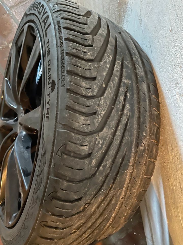 Borbet 18 Zoll Alufelgen schwarz Sommerreifen VW 235/40 R18 in Blankenburg (Harz)