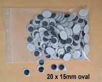 100 ovale Wackelaugen zum Kleben 15 x 20 mm, Superpreis! neu Schwentinental - Klausdorf Vorschau