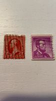 Briefmarken George Washington 2 Cent und Lincoln 4 Cent Berlin - Köpenick Vorschau