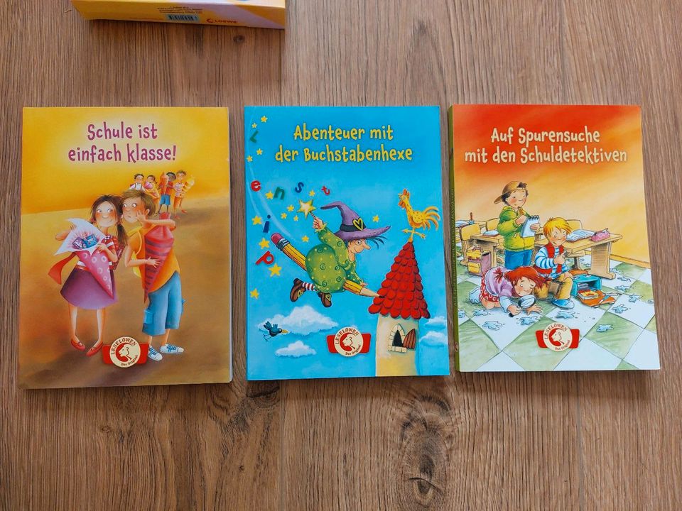 NEU "Hurra, die Schule geht los!", 3 Erstlesebücher Leselöwen BOX in Ettlingen