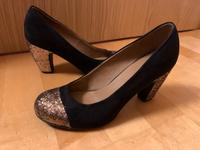High Heels schwarz mit Glitzer Bayern - Peiting Vorschau