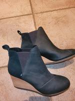 TOMS Stiefeletten Schwarz Leder Nordrhein-Westfalen - Alsdorf Vorschau