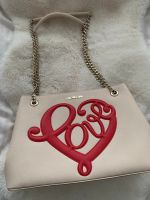 LOVE MOSCHINO TASCHE Herz beige rot Umhängetasche Tragetasche Hessen - Baunatal Vorschau