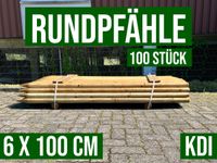 100 Pfähle Pfosten Holzpfahl Baumpfahl Rundpfahl - 6 x 100 cm KDI Nordrhein-Westfalen - Lennestadt Vorschau