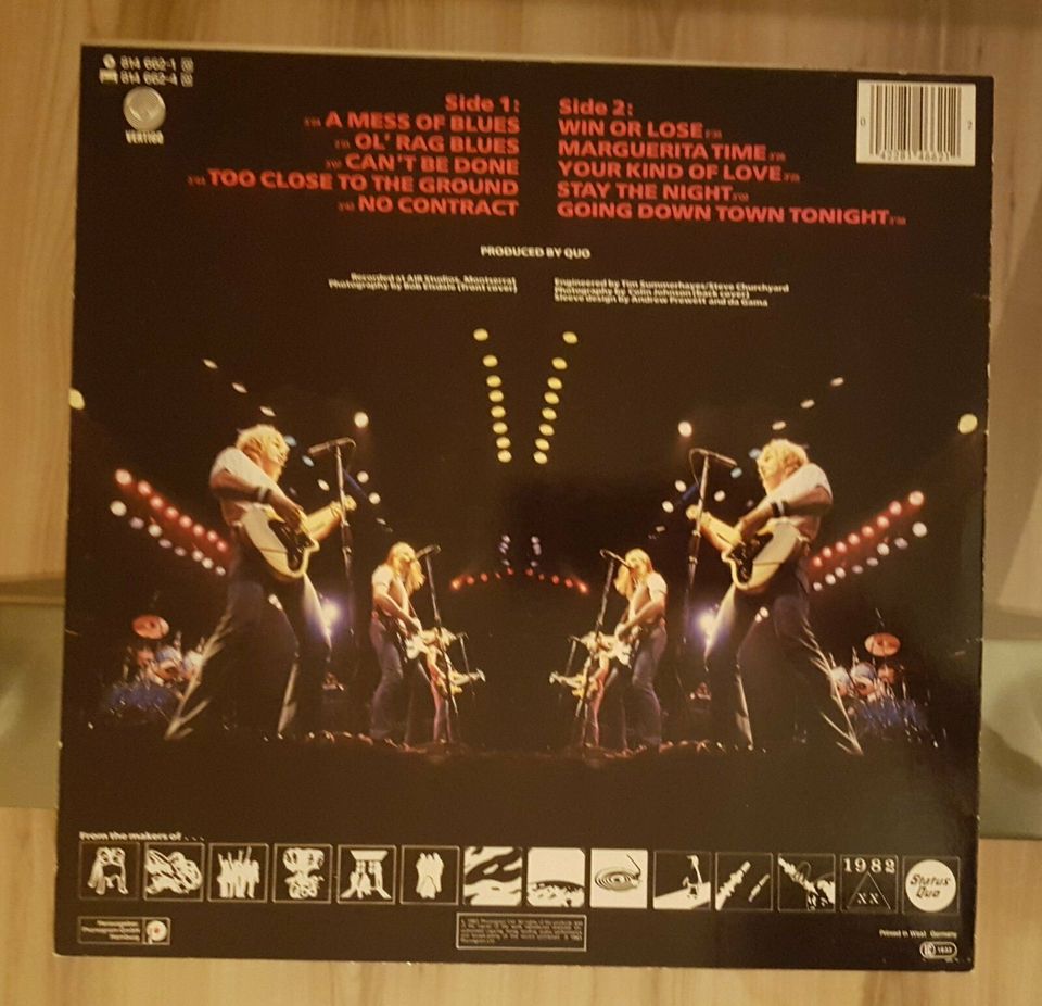 Status Quo - BACK TO BACK - VINYL,LP Plattenauflösung in Hamburg