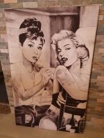 Leinwandbild Monroe mit Hepburn 128x80 Baden-Württemberg - Rechberghausen Vorschau