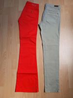 Neue rote ausgefallene Hose, beigfarbene Stretch Jeans, Größe 36 Baden-Württemberg - Bischweier Vorschau