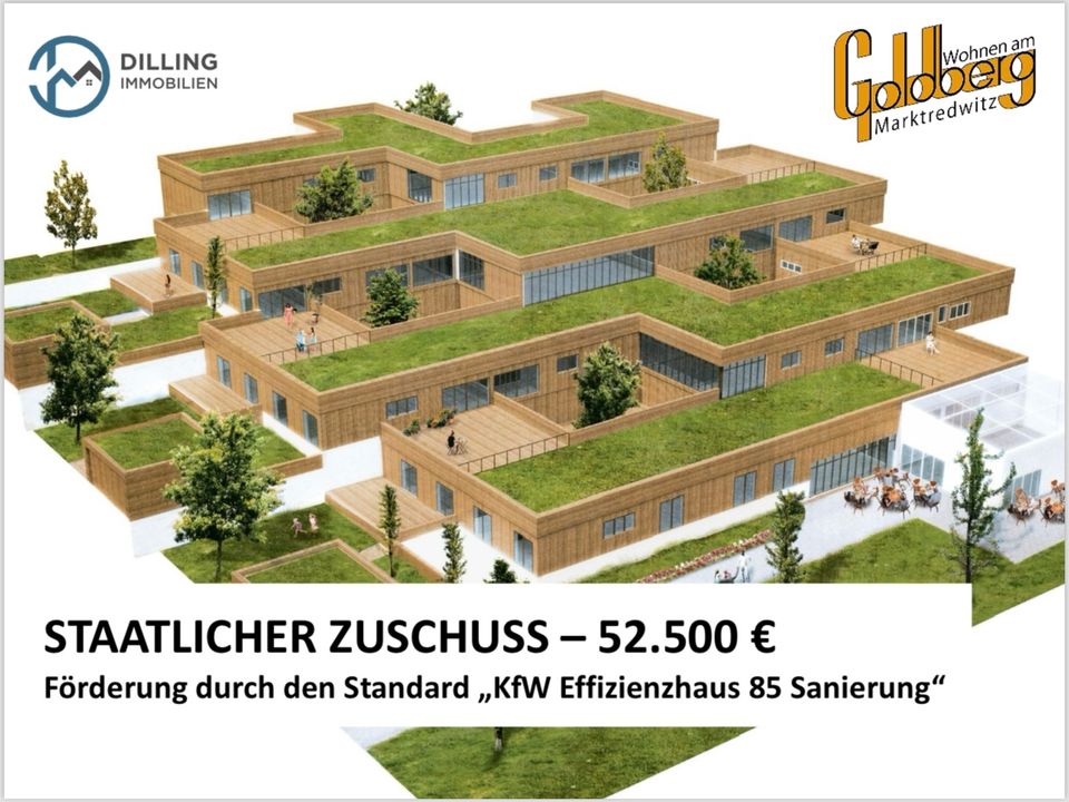 Exklusive 2-Zimmer-Wohnung "Wohnen am Goldberg" in Marktredwitz