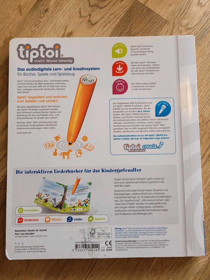 Tiptoi Meine schönsten Kinderlieder Buch in Neuss