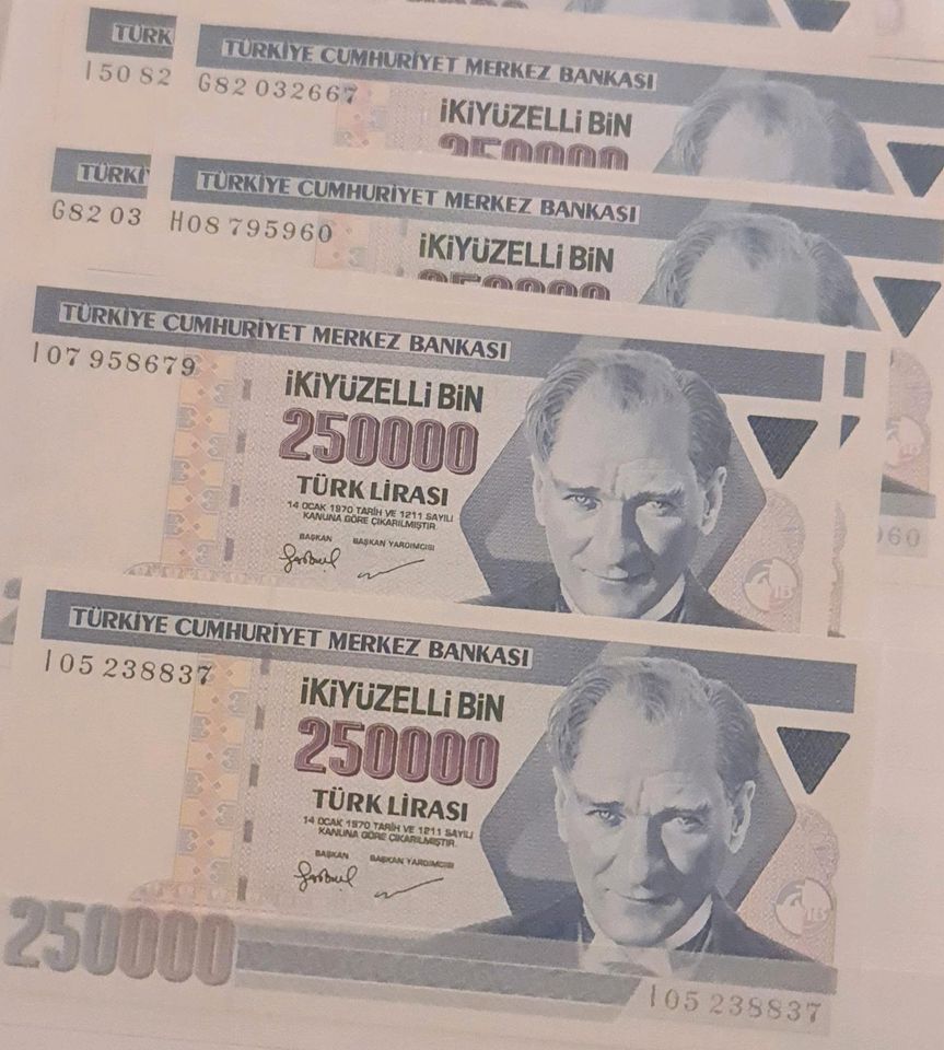 Türkisch Geld scheine in Beselich