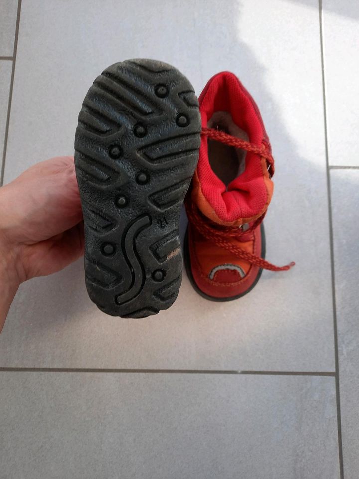 Schnürschuhe Größe 21 (Superfit) in rot-orange in Tettnang