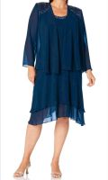 S.L. Fashions Damen Plus Size Embellished Tiered Jacket Dress Sachsen-Anhalt - Magdeburg Vorschau