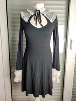 Schwarz weiß Mini Kleid Rüschen Kragen S 36 M 38 Killstar Gothic Nordrhein-Westfalen - Werl Vorschau