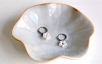 Ohrringe mit Blumenperlen-Anhängern - Silber Farbe Bayern - Johannesberg Vorschau