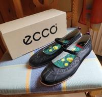 ECCO Ballerinas, Gr. 40, Leder, Blau. Neu mit original Karton Schleswig-Holstein - Blekendorf Vorschau