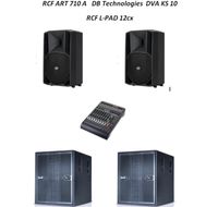 Vermietung 2x RCF ART 710 A +  4x DB Technologies DVA KS 10 Hessen - Hosenfeld Vorschau