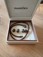 Pandora doppeltes Leder Armband mit 4 charms Wandsbek - Hamburg Eilbek Vorschau