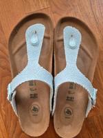 Birkenstock Gizeh Größe 39 surf green canvas Niedersachsen - Blender Vorschau