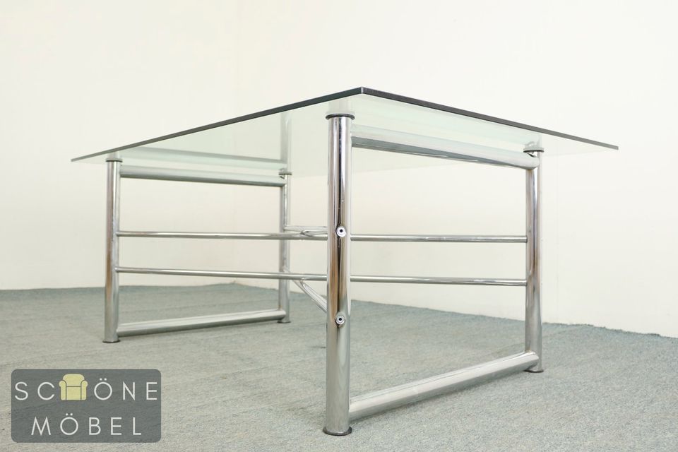 Glastisch Couchtisch Chrom Sofatisch Modernes Design Coffee Table in Berlin