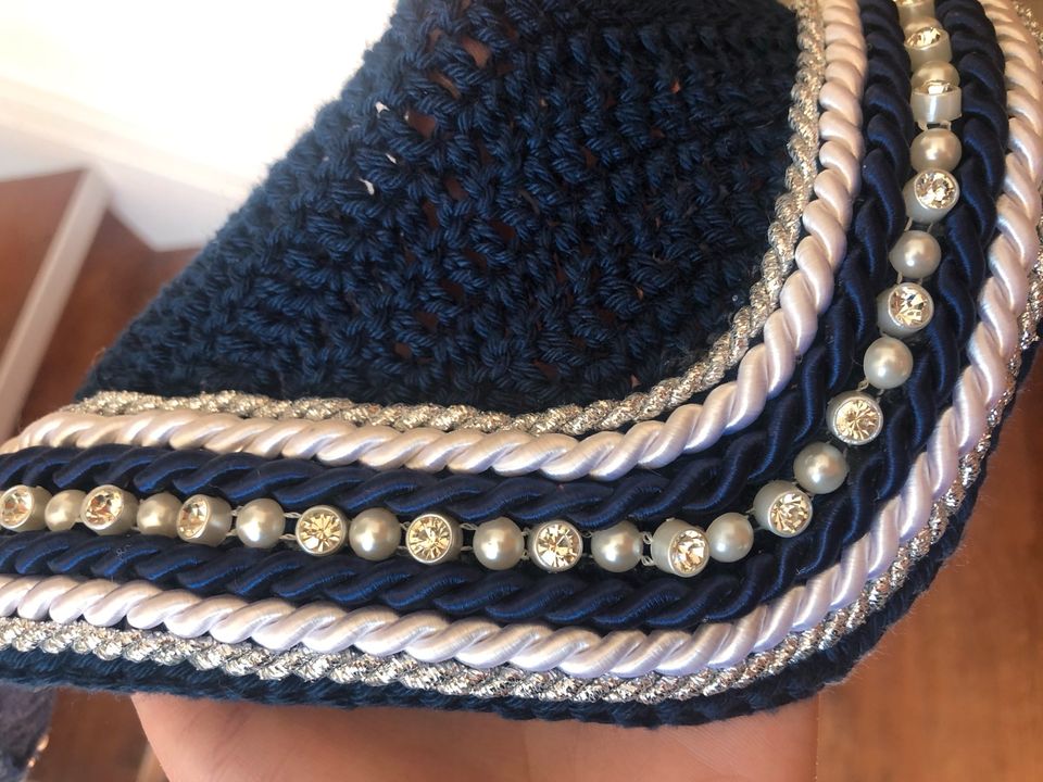 Fliegenhaube Handmade Navy blau, VB, WB NEU in Kastellaun