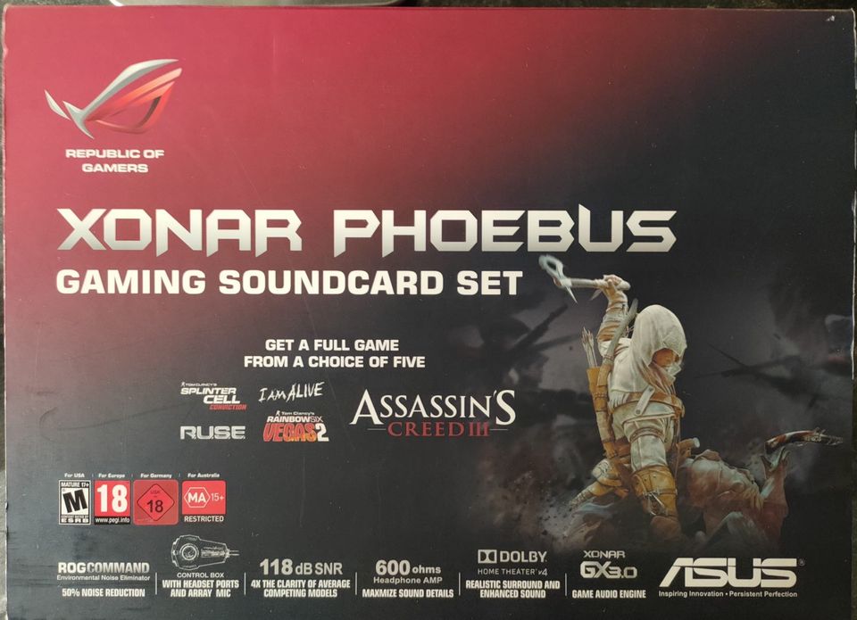 ASUS ROG Xonar Phoebus, PCIe, 7.1 Gaming Sound Card Set  Gaming in Werl