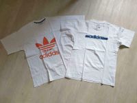 Set: 2 weiße Adidas Kurzarm Shirts Gr.D6 (M) Unisex Niedersachsen - Rodewald Vorschau