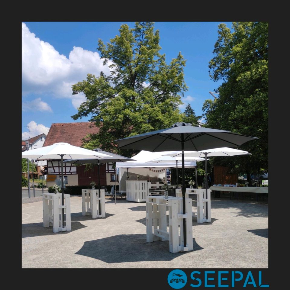 MIETEN | VERLEIH | Sonnenschutz | Sonnenschirme für Event-Möbel in Radolfzell am Bodensee