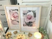 2 Landhaus-Impressione Rosen-Bilder Shabby Rahmen Fotografie rosa Rheinland-Pfalz - Erbes-Büdesheim Vorschau