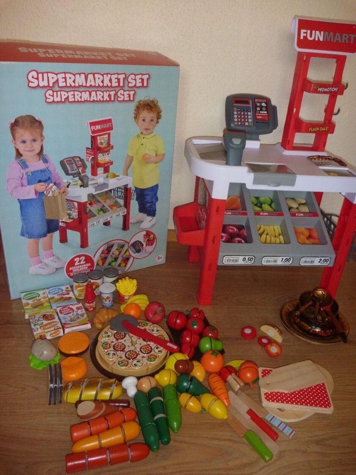 Supermarkt Kasse, Gemüse, Lebensmittel Spielsset, top, 3+ in Nienburg (Saale)