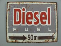 Wandschild Blechschild "Diesel Fuel 50m" H.20x25cm Krummhörn - Greetsiel Vorschau