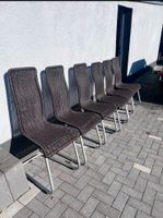 6x Rattan Freischwinger Esszimmerstühle Braun Stühle Nordrhein-Westfalen - Heiligenhaus Vorschau