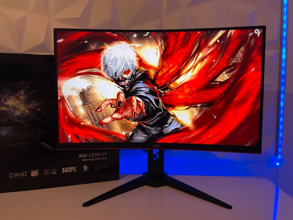 GAMING Monitor AOC 27 Zoll Curved 144Hz 1MS TOP! PS5 PC in Dortmund