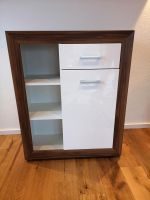 Wohnwand Tv-Bank, Sideboard, Kommode, Vitrine, Regal braun/weiß Bayern - Betzigau Vorschau