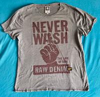 G-STAR RAE T-Shirt, L - Hellgrau mit „NEVER WASH/RAW DENIM“ Print Sachsen - Limbach-Oberfrohna Vorschau