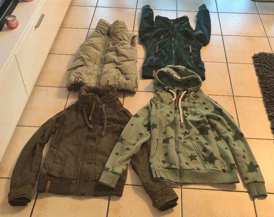 Naketano Sweat-jacke Jacke Weste S 34 36 grün Salbei Petrol Khaki in Voerde (Niederrhein)