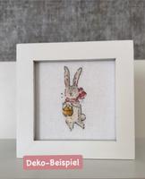 Fertiges Stickbild Ostern Osterhase mit Eier Kreuzstich Handmade Köln - Porz Vorschau