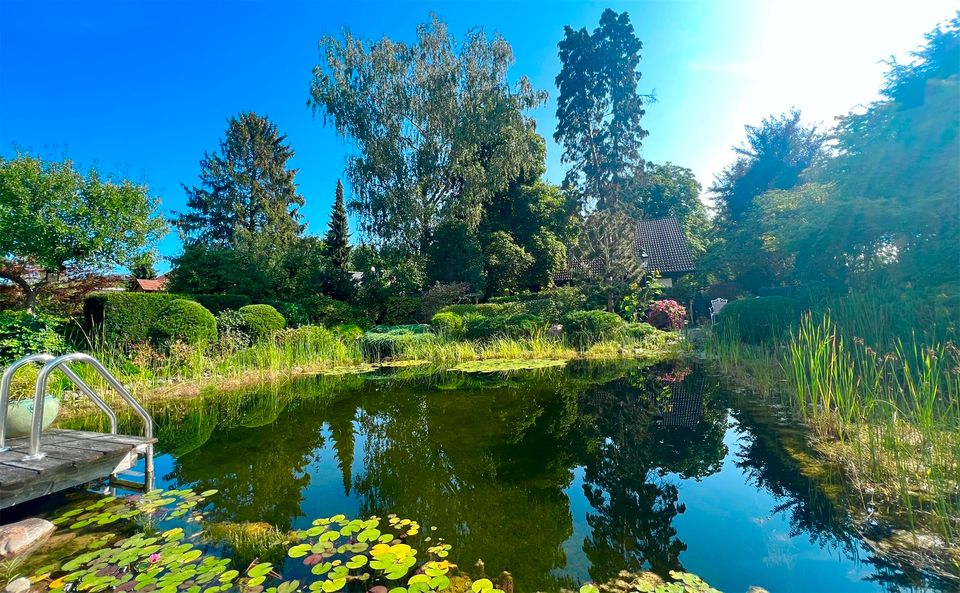 EXKLUSIVES WOHNEN mit Wasserblick auf 960 qm Sonnengrundstück- dicht am Park in Berlin