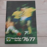 Fußball Bundesliga 1976 BP Zeitschrift HSV , BTSV , BVB ,KSC, Niedersachsen - Braunschweig Vorschau