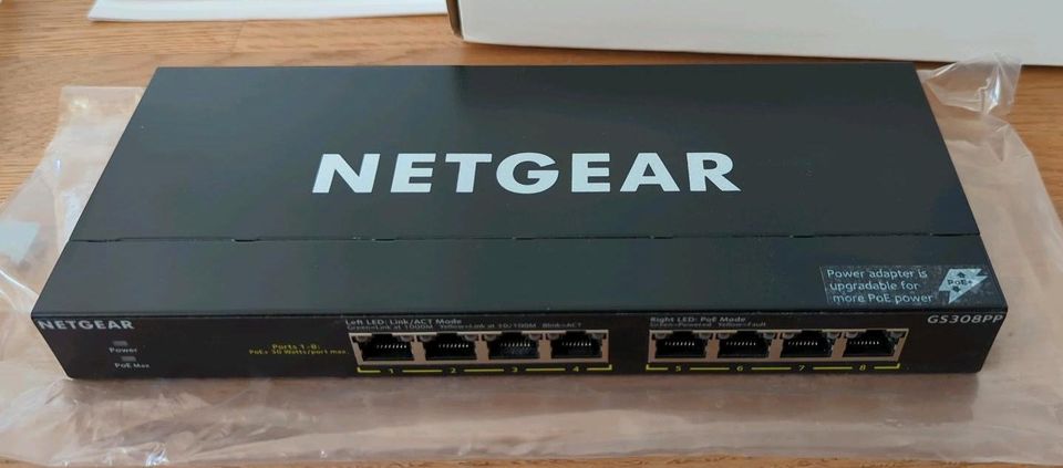 NETGEAR GS308PP PoE Switch 8 Port Gigabit Ethernet LAN Switch in München