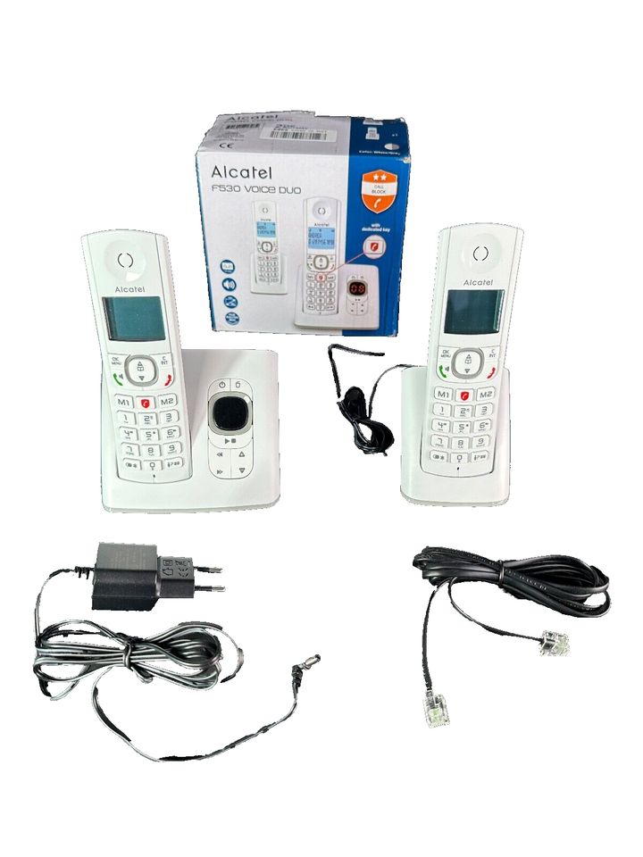 Alcatel F530 Voice Duo Schnurloses DECT Telefon Schnurlostelefon in Baunatal