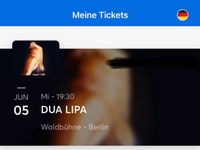 DUA LIPA Tickets (Rollstuhl + Begleitperson) Thüringen - Erfurt Vorschau