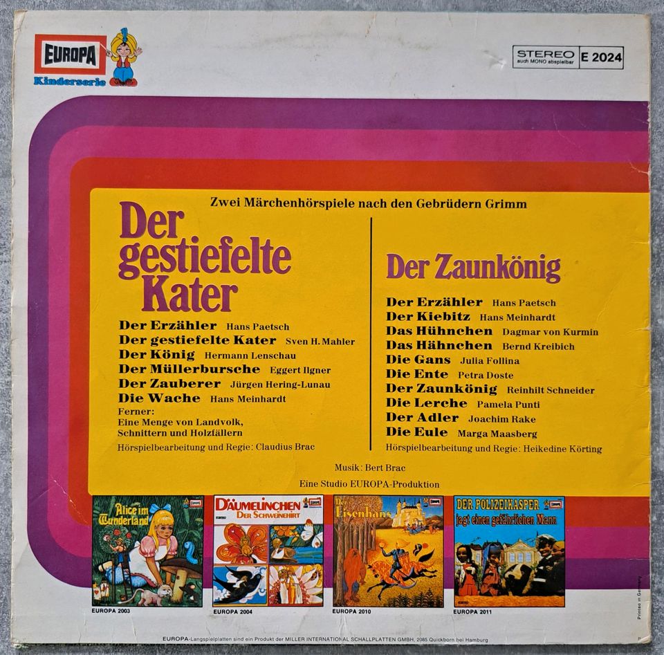 Schallplatte Der gestiefelte Kater Vinyl in Offenbach
