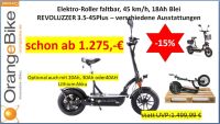 E-Roller REVOLUZZER 3.5-45Plus 45km/h - statt UVP ab 1.499,99 € - Akku von 18 Ah Blei bis 40Ah Lithium, klappbar, 1200W, Elektro Roller, Scooter, Moped „OrangeBikeConcept Karlsruhe E-Bike Pedelec" Baden-Württemberg - Karlsruhe Vorschau