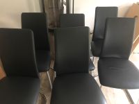 12 Esszimmerstühle / Schwingstühle Leder schwarz Nordrhein-Westfalen - Langenfeld Vorschau