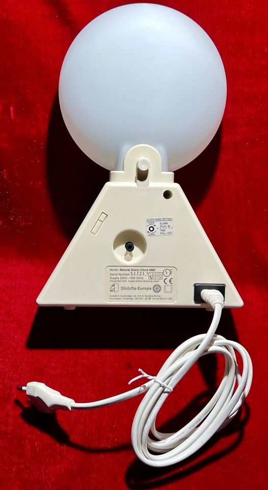 Vintage Wecklampe Biobrite Natural Alarm Clock NM2 Sehr Gut! in Bayern -  Aschaffenburg