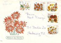 Brief DDR 2737-41 Anemone Studentenblume Mittagsgold Sonnenblume Nordrhein-Westfalen - Kamen Vorschau
