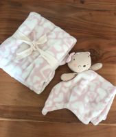 Babydecke Baby Decke Kuscheltier Hase rosa weiß Set Kuscheldecke Baden-Württemberg - Ammerbuch Vorschau