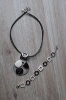 Modeschmuck Kette mit Armband schwarz weiß Nordrhein-Westfalen - Castrop-Rauxel Vorschau