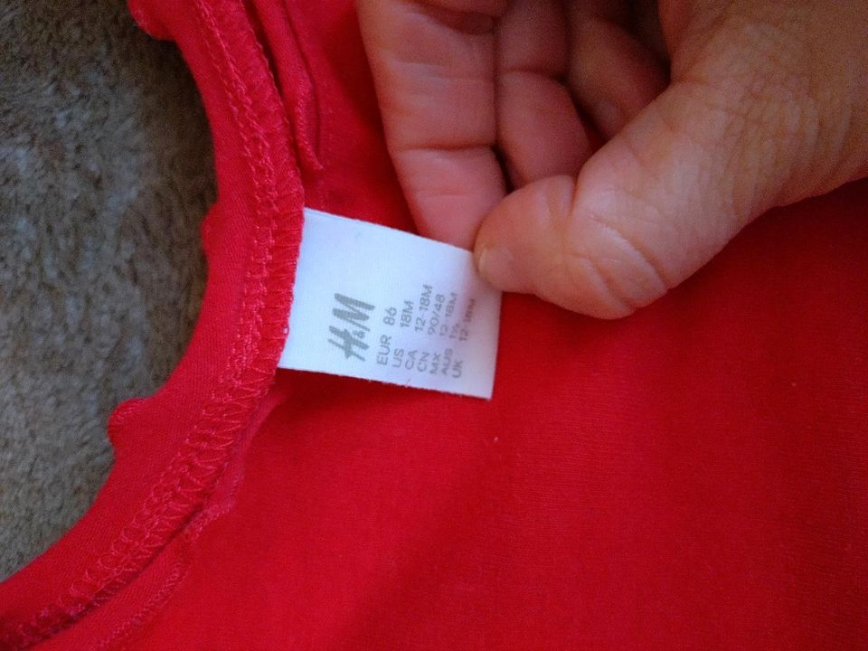 Kleid Tüll Kleid rot h&m Größe 86 in Berlin