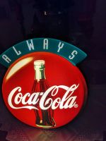 Coca Cola Werbeschild mit Beleuchtung Düsseldorf - Heerdt Vorschau